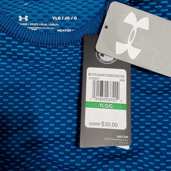 Under Armour Blue Heat Gear Long Sleeves NWT - Picture 4 of 5